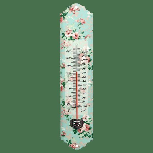 Thermometer mit Blumendekor | Weinsberger Rosenkulturen